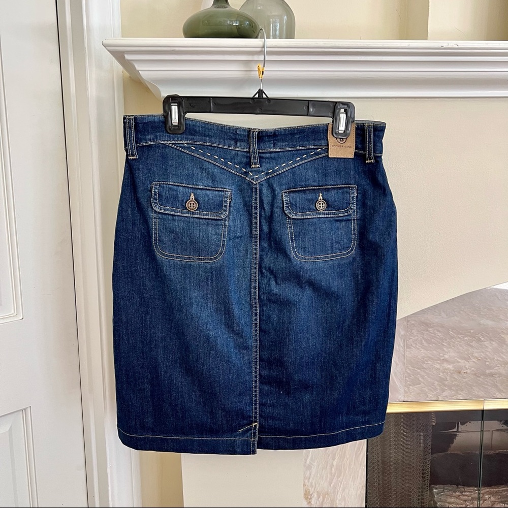 Bogner Blue Denim Knee-Length Skirt - Picture 5 of 12